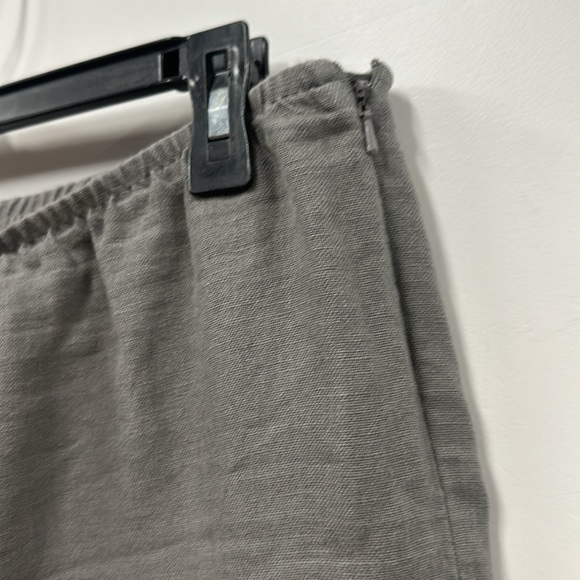 Eileen Fisher gray linen pants L - Picture 5 of 7